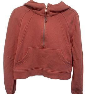 lululemon athletica Rust Half-Zip Hoodie